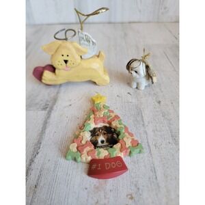 Unique dog variety ornament Xmas angel photo holder set treat puppy